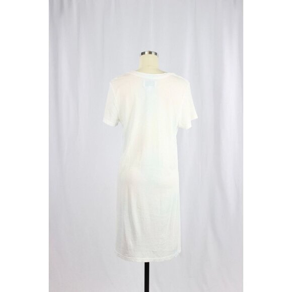 NWOT CURRENT/ELLIOTT Beatnik White Pink Tie Dye Cotton T-Shirt Dress, Size 1/S - Picture 4 of 12